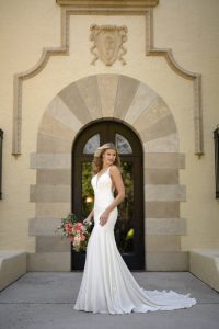 7078-Stella York Fit and Flare Wedding Gown